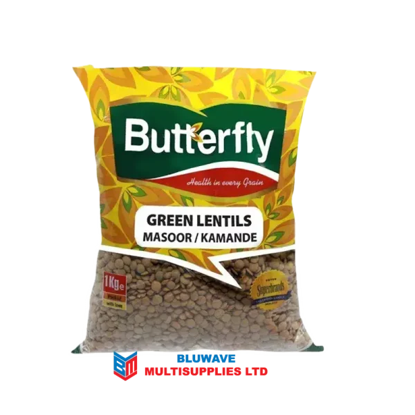 Butterfly Green Lentils 1Kg, Bluwave Multisupplies limited