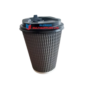 12oz Ripple Coffee Cup With Lids, Bluwave Multisupplies ltd