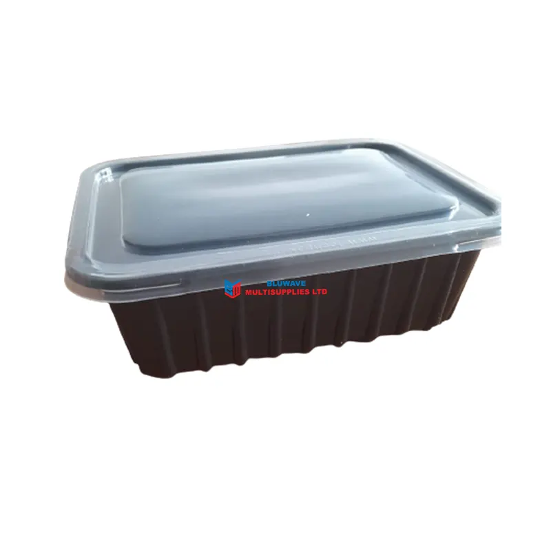 5×7 500ml Container With Lids – Black