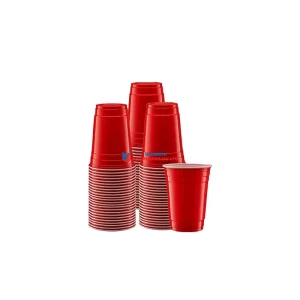 200ml Red Party glasses