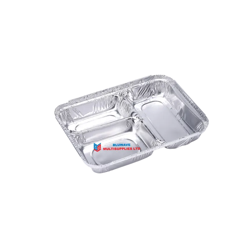 3 Partition Aluminium Container 1200ml