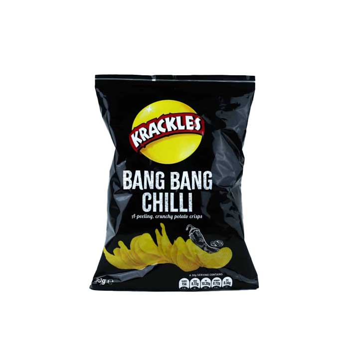 Krackles Bang Bang Chilli Flavour Crisps - 30g