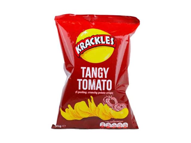 Krackles Tangy Tomato Flavour Crisps - 30g