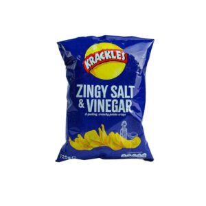 Krackles Zingy Salt and Vinegar Flavour Crisps - 30g - Image 1
