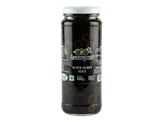 Luxeapers Black Pitted Olives 345g