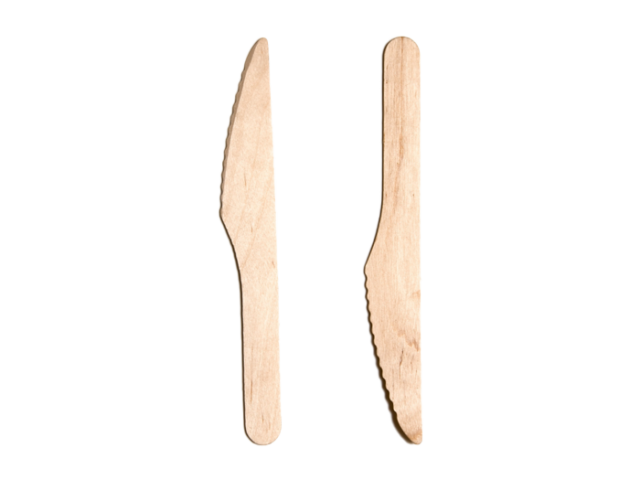 Wooden Knives - pack of 100pcs