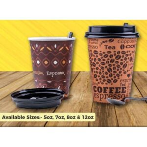 330ml coffee cup (moonray) with lid -pack of 50pcs