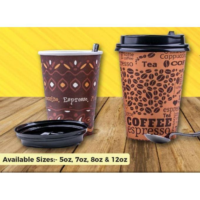 50pcs 330ml coffee cup (moonray) with lid