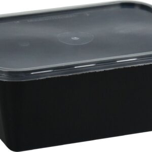 black microwave container with lid - Image 1
