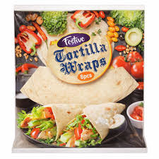 Festive tortilla wraps 10 inch