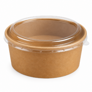 30 oz paper salad bowl with lid pack of 50pcs